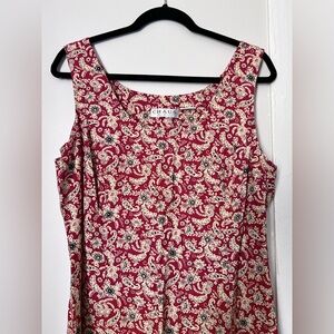 Chaus Women's Floral Red Blouse